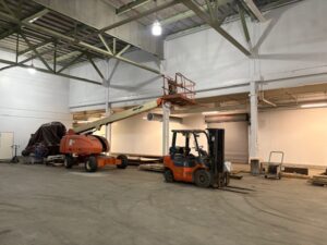 boom lift and forklift