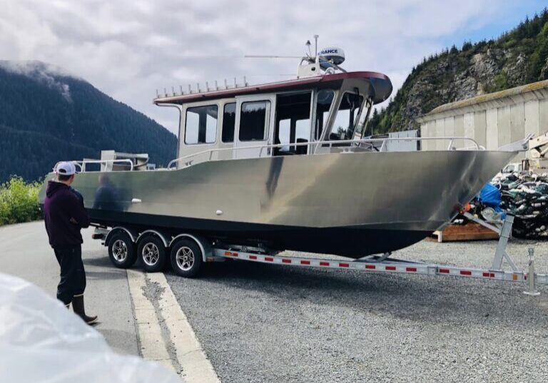 on trailer