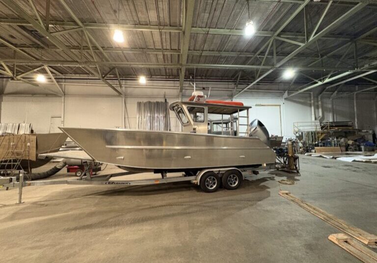 side view finished boat